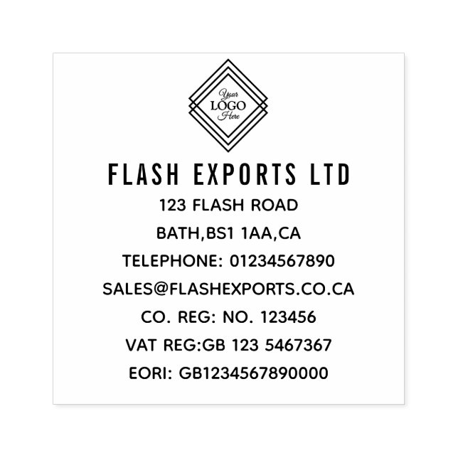 Anpassningsbar din Logotyp Stämpel (Tryck)