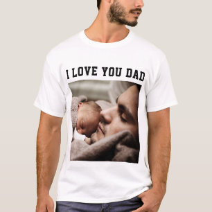 Anpassningsbar din Pappa-fotot T-Shirt Fars dag-gå