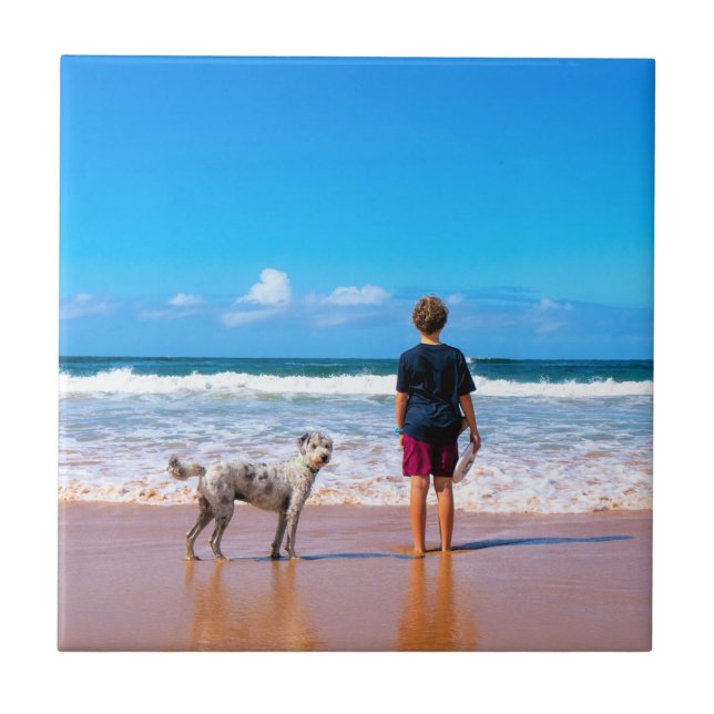 Anpassningsbar din Personlig för fotokeramiska pla Kakelplatta (Framsidan)