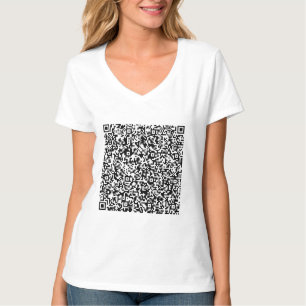 Anpassningsbar din QR-kod - Skanningsinfo T-Shirt- T Shirt
