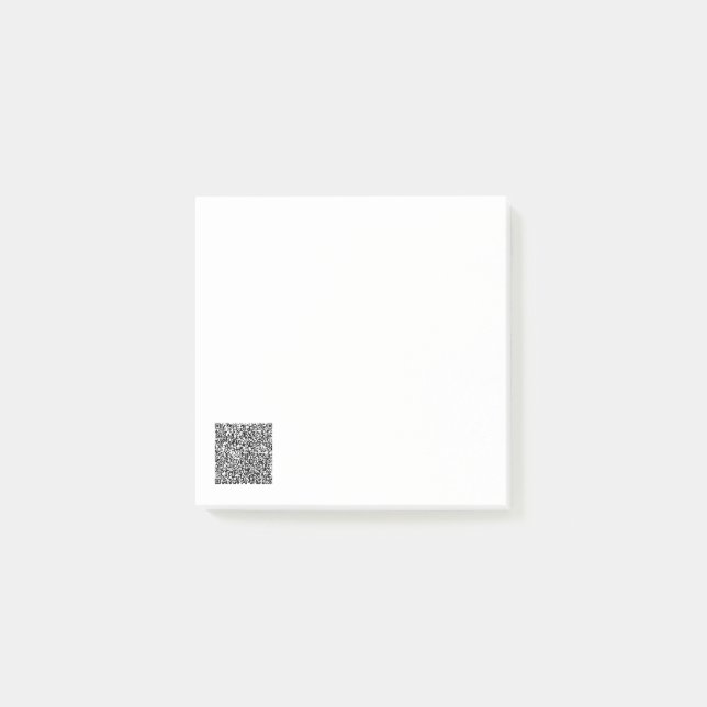 Anpassningsbar Din QR-Personlig Skicka anteckninga Post-it Block (Framsida)