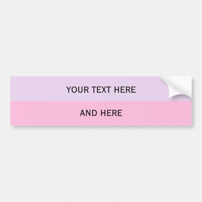 Anpassningsbar din text, avbildar & bakgrundsfärg bildekal (Framsidan)