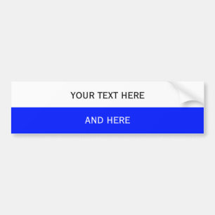 Anpassningsbar din text, avbildar & bakgrundsfärg bildekal