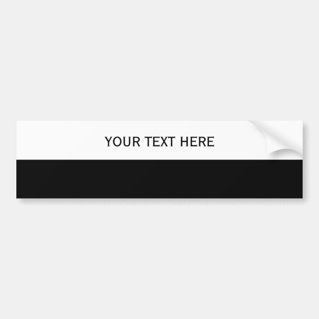Anpassningsbar din text, avbildar & bakgrundsfärg bildekal (Framsidan)