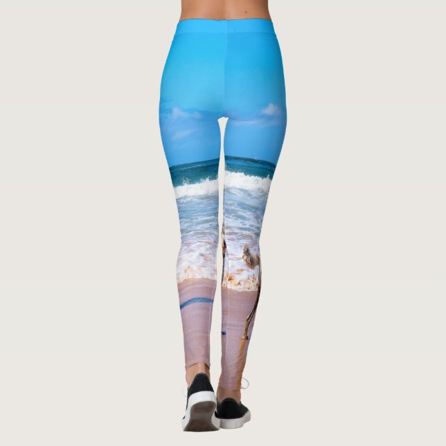 Anpassningsbar dina favoritfotokopplingar leggings (Baksida)