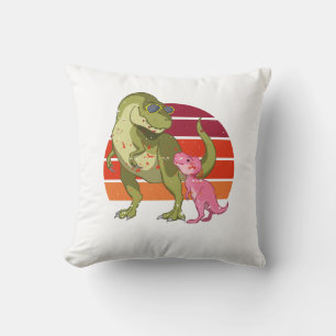 Anpassningsbar Dino Papasaurus Pappa Pappa Far Fun Kudde