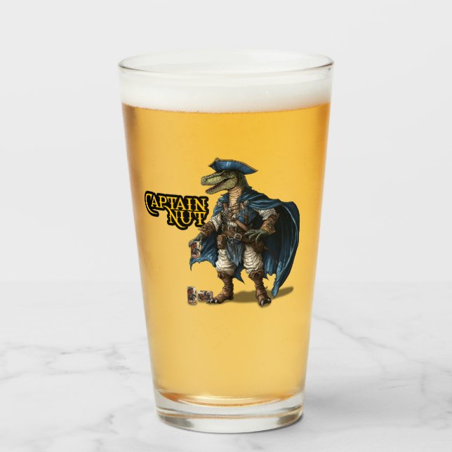 Anpassningsbar Dinosaur Pirat Tumbler Glaskopp (Framsida fylld)