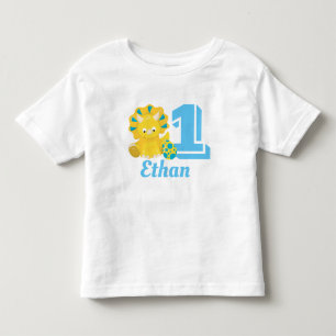 Anpassningsbar. Dinosaur. Pojke 1st Birthday. T Shirt