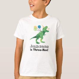 Anpassningsbar dinosaurie födelsedags t-shirt för