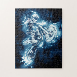 Anpassningsbar Dirt Bike Jigszle Puzzle Pussel
