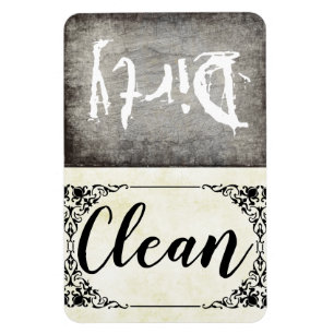 Anpassningsbar Dishwasher Dirty-Clean Magnet