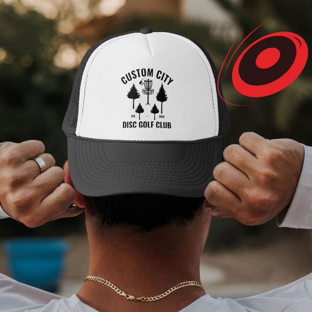 Anpassningsbar Disk Golf Klubb & City Namn Gift fö Keps (Skapare uppladdad)