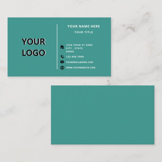 Anpassningsbar ditt eget Affärskort för design med Visitkort (Fram/baksida)