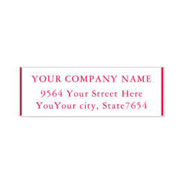 Anpassningsbar ditt företag Bläck Frimärke Självfärgande Stämpel