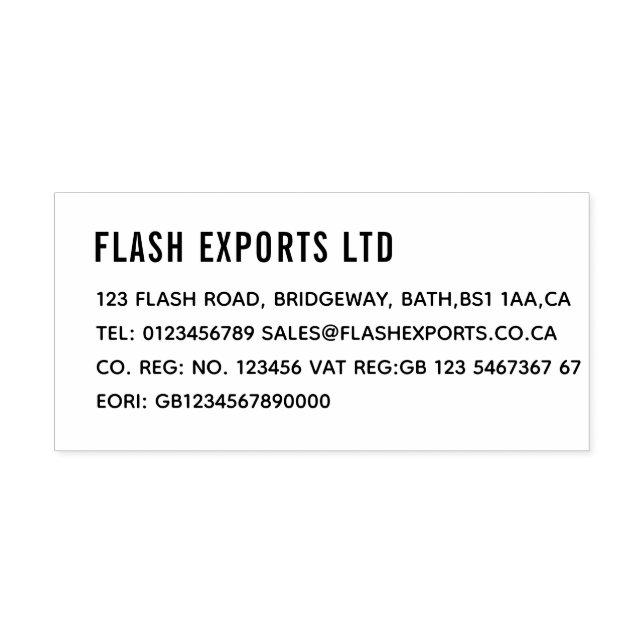 Anpassningsbar ditt företag stämpel (Tryck)