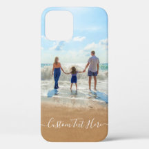 Anpassningsbar ditt foto iphone case med text