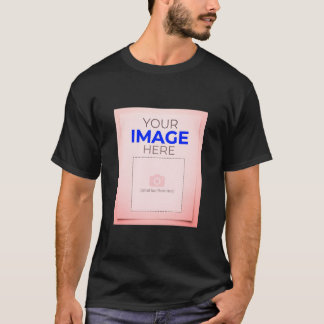 Anpassningsbar "Ditt logotyp här" Minimalistisk sk T Shirt