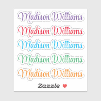 Anpassningsbar ditt namn klistermärken