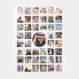 Anpassningsbar DIY för Personlig för fotokollage Fleecefilt