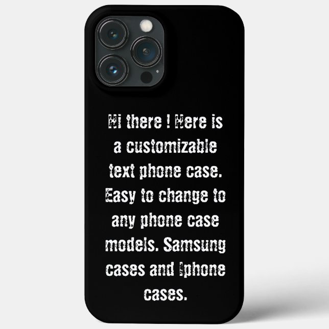 Anpassningsbar-DIY-text modern trendig svartvit ch (Baksida)