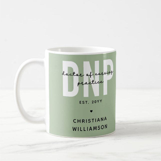 Anpassningsbar DNP Doktor i sjuksköterskeverksamhe Kaffemugg (Vänster)