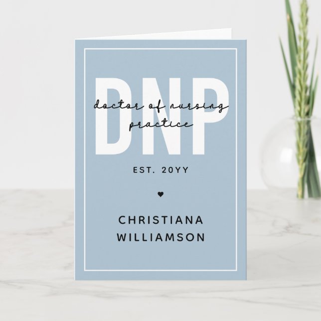Anpassningsbar DNP Doktor i sjuksköterskeverksamhe Kort (Framsida)