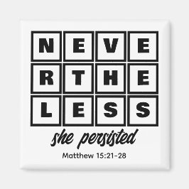 Anpassningsbar DOCK KVARSTÅR HON. Magnet