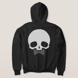 Anpassningsbar dödskalle med flugbindel t shirt