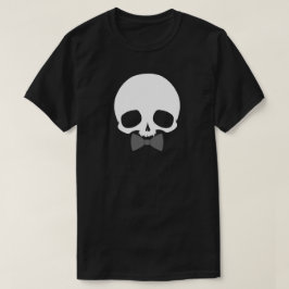 Anpassningsbar dödskalle med flugbindel t shirt