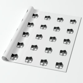 Anpassningsbar dödskalle med rosett presentpapper