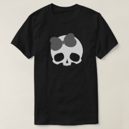 Anpassningsbar dödskalle med rosett t shirt