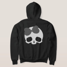 Anpassningsbar dödskalle med rosett t shirt
