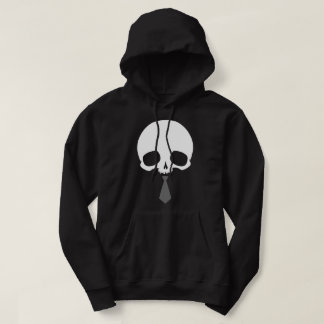 Anpassningsbar dödskalle med slips hoodie