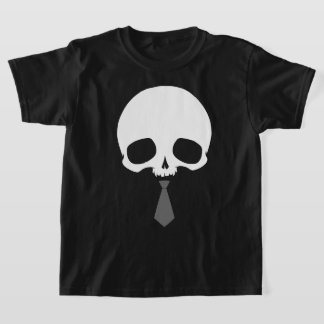 Anpassningsbar dödskalle med slips t shirt