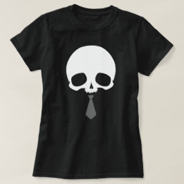 Anpassningsbar dödskalle med slips t shirt