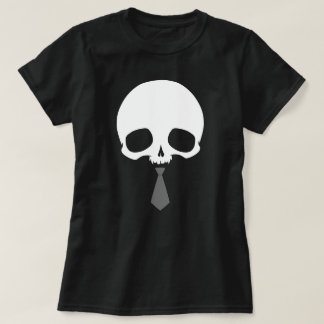 Anpassningsbar dödskalle med slips t shirt