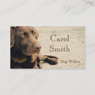 Anpassningsbar Dog Walker, Pet Sitta Business Serv Visitkort