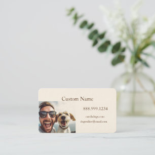 Anpassningsbar Dog Walker, Pet Sitta Business Serv Visitkort