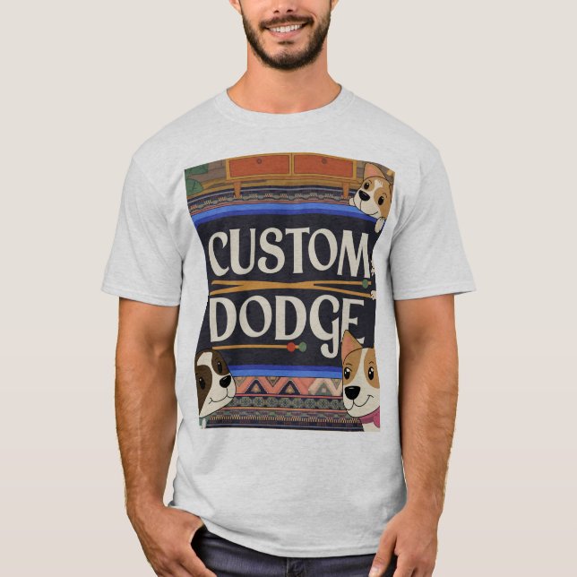 Anpassningsbar Doge Meme T-Shirt (Framsida)