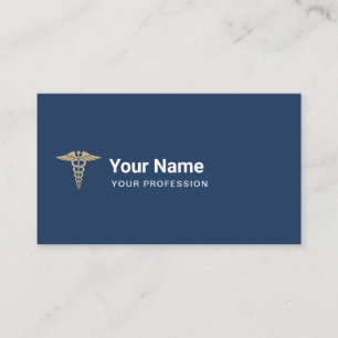 Anpassningsbar Doktor Nurse Caduceus Medical Visitkort