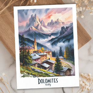 Anpassningsbar Dolomites Italien Alpernas Berger v Vykort