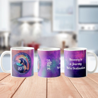 Anpassningsbar Dolphin Recovery Milestone Gift - S Kaffemugg