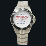 Anpassningsbar Donald Trump 2024 Ta Amerika tillba Armbandsur<br><div class="desc">Visa ert stöd i stil med vår Anpassningsbar Donald Trump 2024 Ta Amerika tillbaka vakt! Denna djärva tidsartikel innehåller parollen Ta Amerika tillbaka, skapar ett påstående av patriotism och engagemang för valet 2024. Med ett anpassade som bevakar utformningen av ansikte och varaktiga material av hög kvalitet är detta tillbehör både...</div>