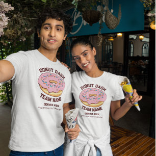 Anpassningsbar Donut Dash Team T-Shirt