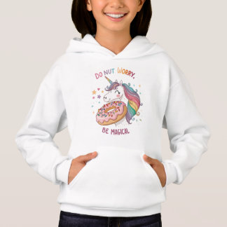 Anpassningsbar "Donut Worry, Be Magic" Unicorn Dou T Shirt