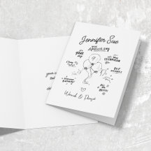 Anpassningsbar Doodle Modern Balloon Birthday Folt