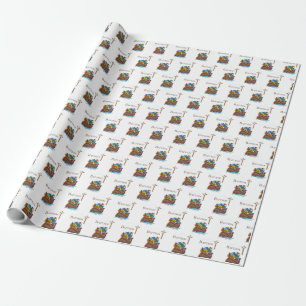 Anpassningsbar, dop för babypojke Noas ark Presentpapper