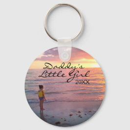 Anpassningsbar Dotter Photo Daddys Little Girl Scr Nyckelring