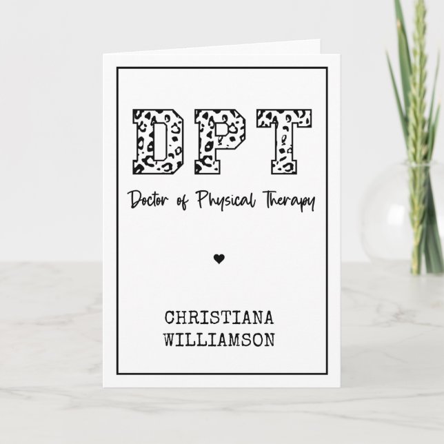 Anpassningsbar DPT Doktor vid fysikalisk behandlin Kort (Framsida)
