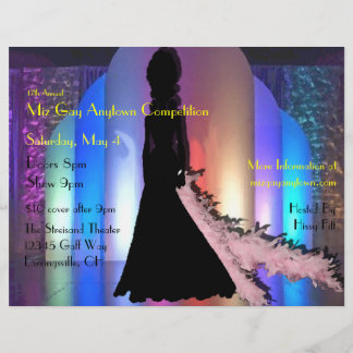 Anpassningsbar Drag-händelseutfällare Reklamblad